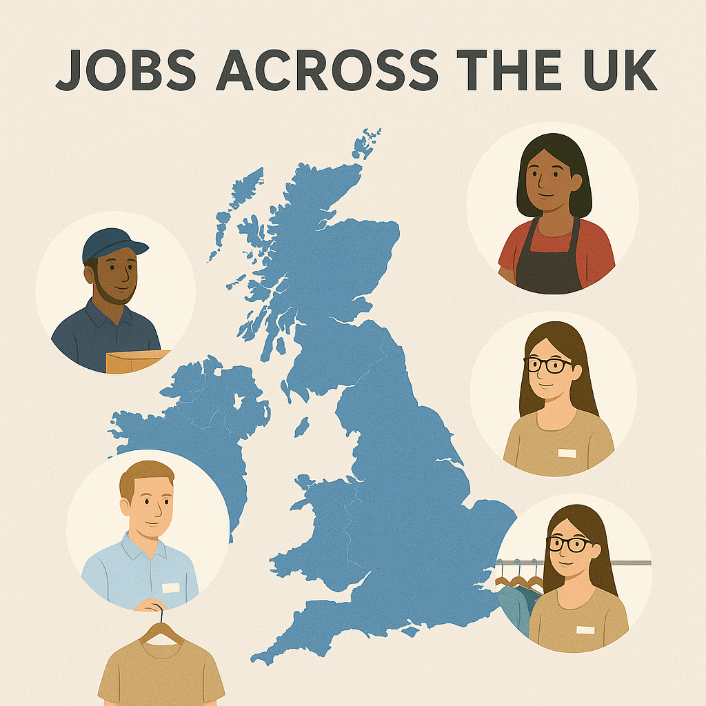 illustrated UK jobs distribution
